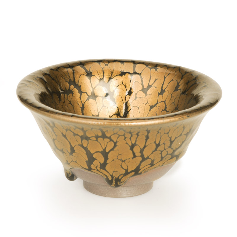 专注建阳建盏【金油滴建盏】【黄美金】作品 | -古盏堂商城