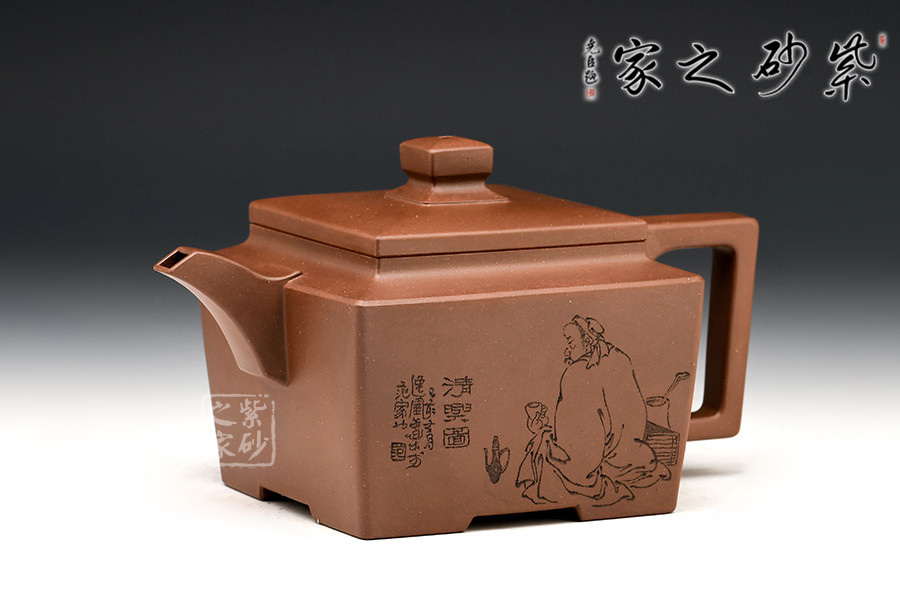 四方留香壶范小君刻绘