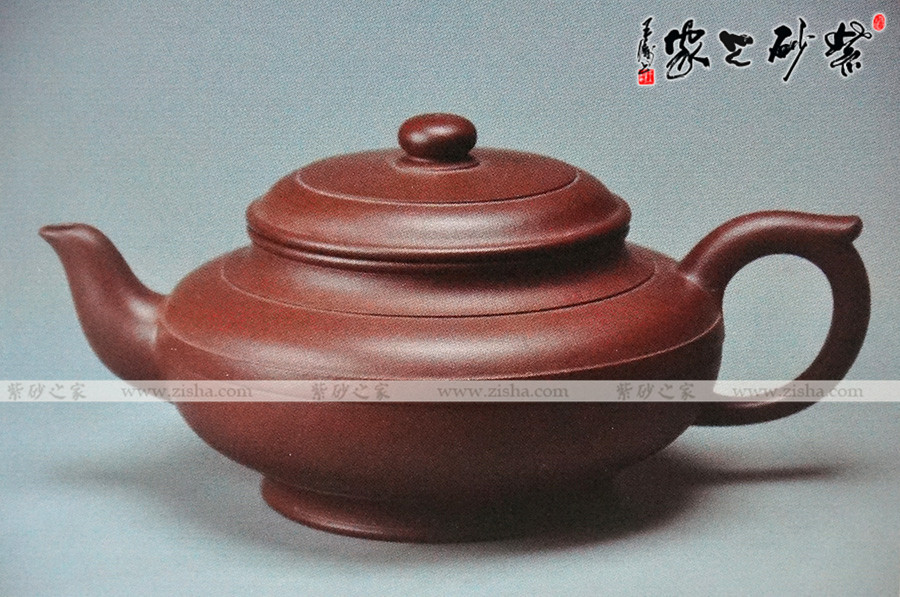 高档作品【高线圆壶】|名家张建生作品_作品库_紫砂之