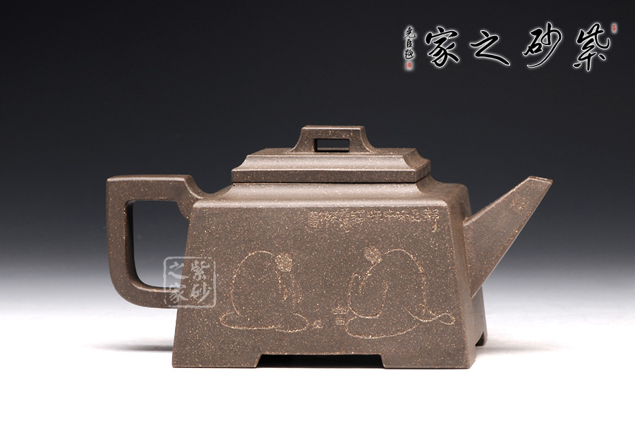 高档宜兴紫砂壶【四方桥顶】 | 紫砂壶名家【贺杨】