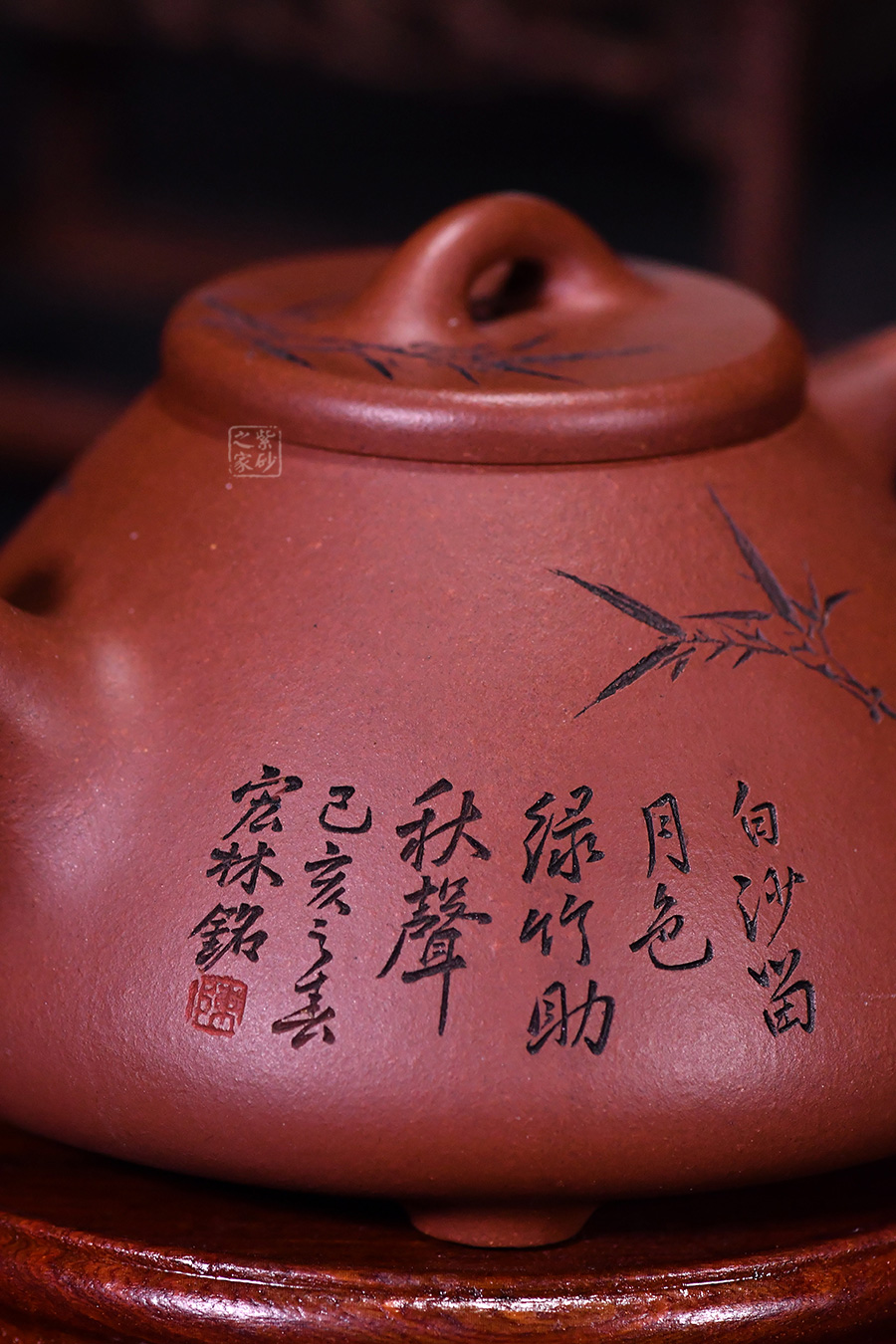 作品详情 子冶石瓢(陈宏林刻绘竹)