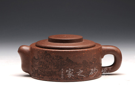 高档宜兴紫砂壶【古井壶】 | 紫砂壶名家【顾勤】作品