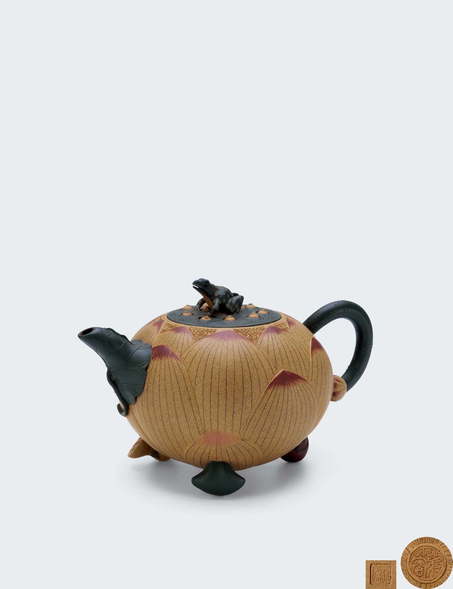 当代 蒋蓉制荷塘月色壶