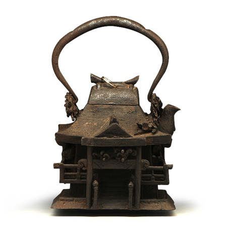 上田照房 神殿型老铁壶