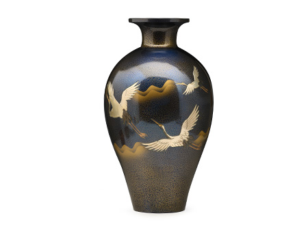 兰鹤花瓶
