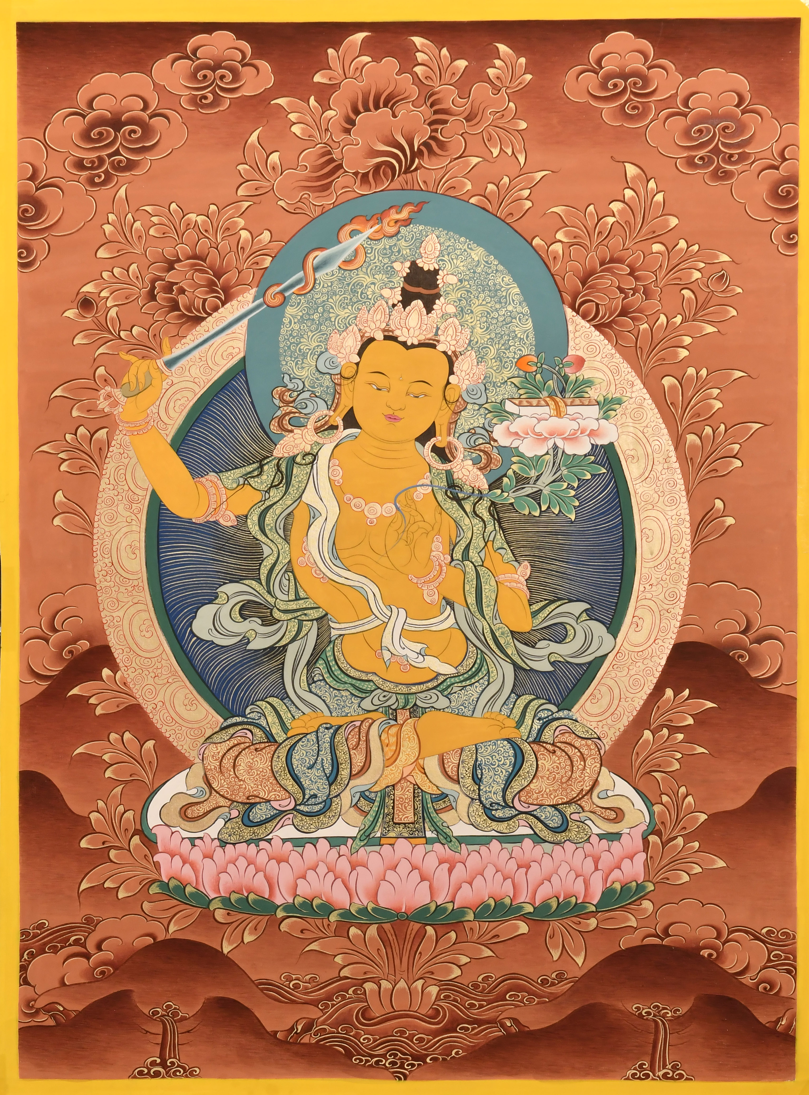 藏传佛教文殊菩萨图片