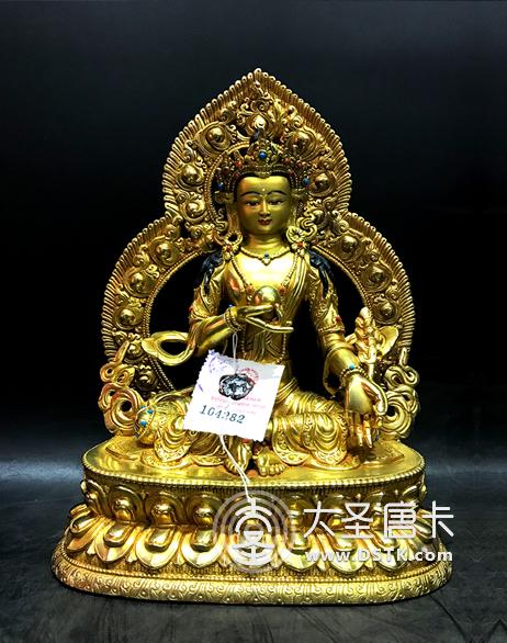地藏王鎏金26cm
