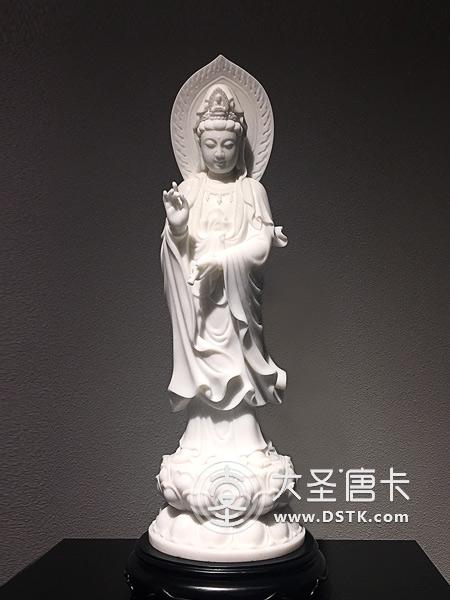 滴水观音汉白玉68cm