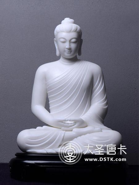 释迦佛陀汉白玉68cm