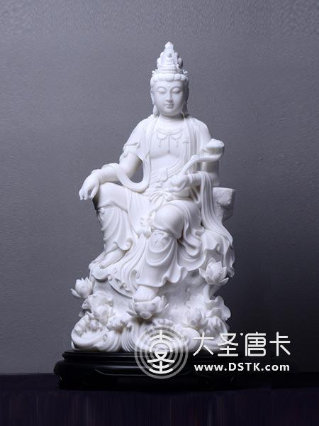 如意观音汉白玉68cm