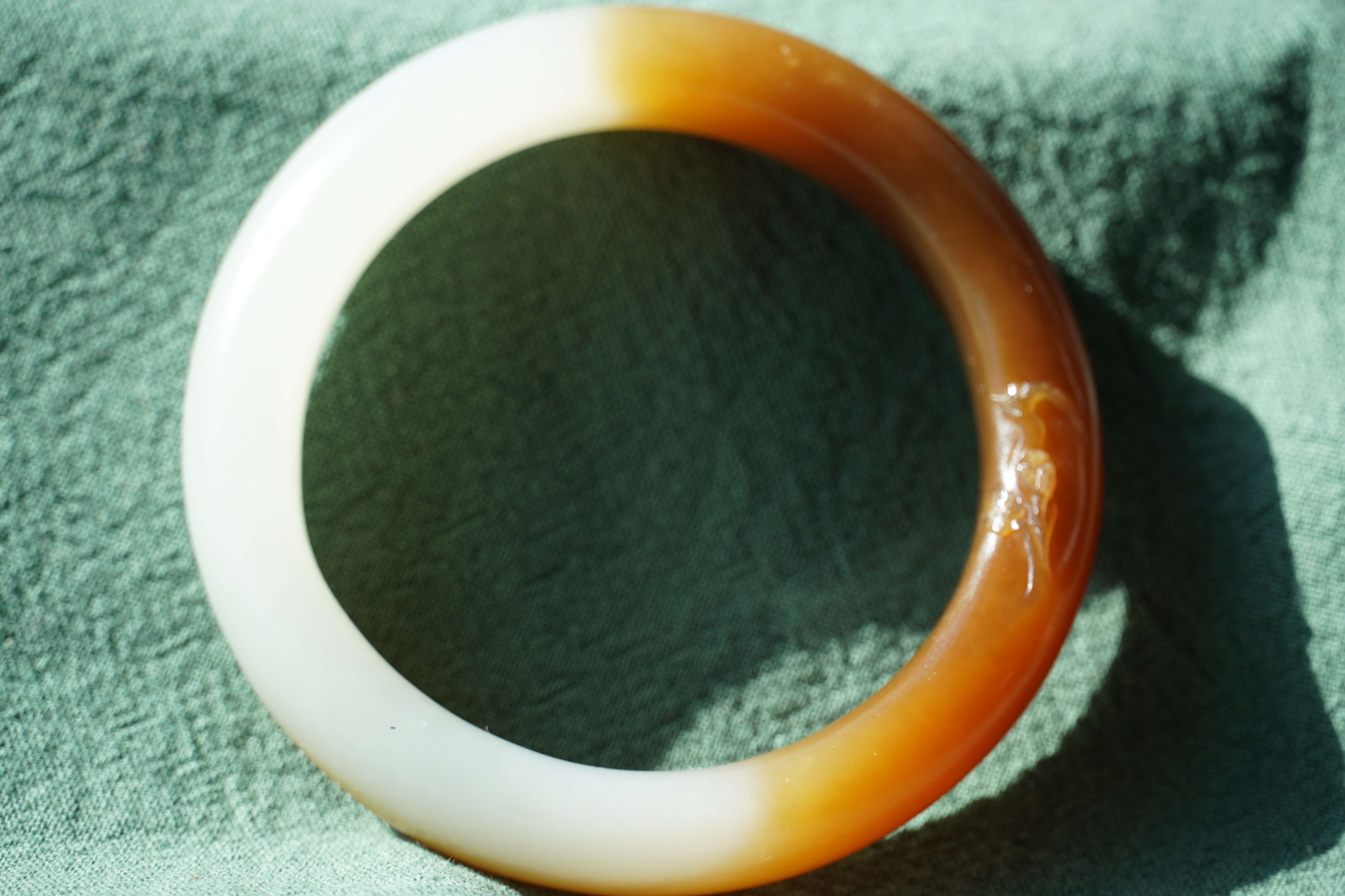 高档作品【且末糖白手镯】|名家苏工作品_作品库_紫砂之家