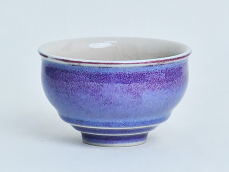闲意杯（云中白鹤）钧瓷梦鼎鹅黄青花
