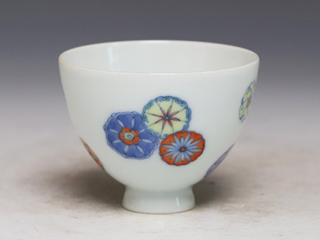 皮球花小鸡心杯