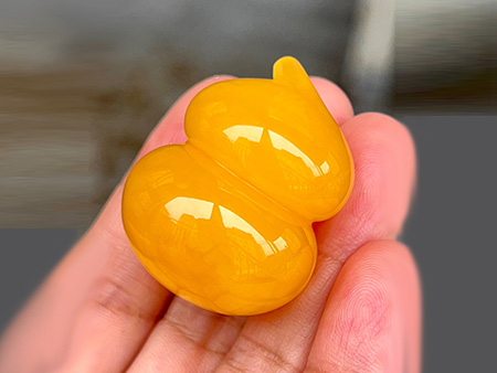 焦皮料鸡油红立体葫芦