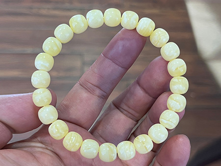 白花蜜老型珠手串