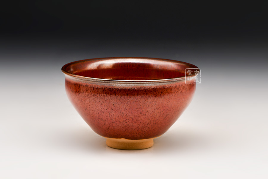 柿红盏_柿红盏价格_建阳建盏_精品品茗杯_古盏堂