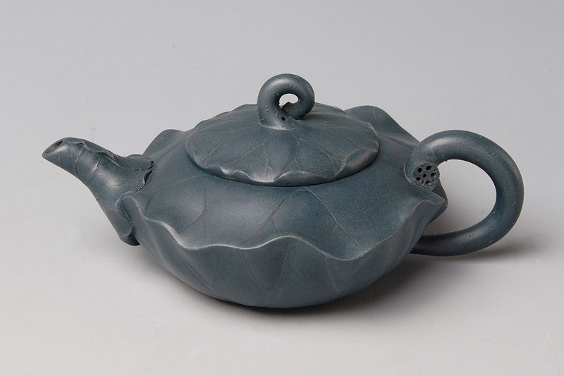 高档作品【荷叶壶】|名家范永良作品_作品库_紫砂之家
