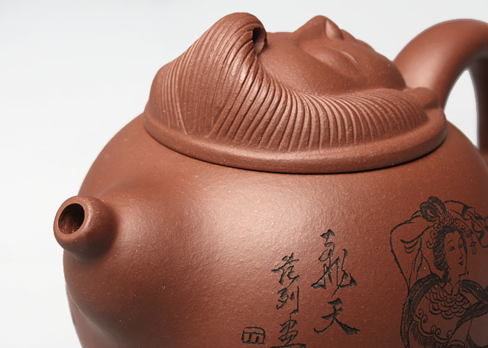 高档作品【底槽清大飞天1】|名家范列作品_作品库_紫砂之家