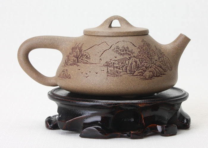 山水石瓢_山水石瓢介绍_紫砂之家