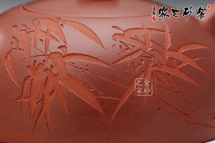 高档作品【竹韵大半月】|名家刘一飞作品_作品库_紫砂之家