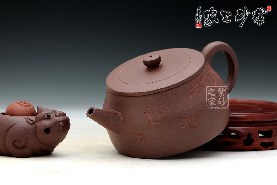 平安・春峰【黄交趾 鳳鶴壺】茶入り 茶筒 茶道具 煎茶道具 陶器 在銘