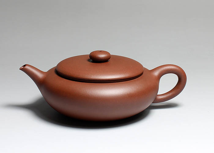 高档作品【扁圆壶】|名家周丽萍作品_作品库_紫砂之家