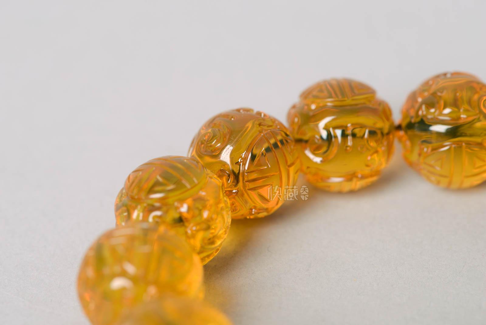 墨西哥净水龙纹珠18mm手串