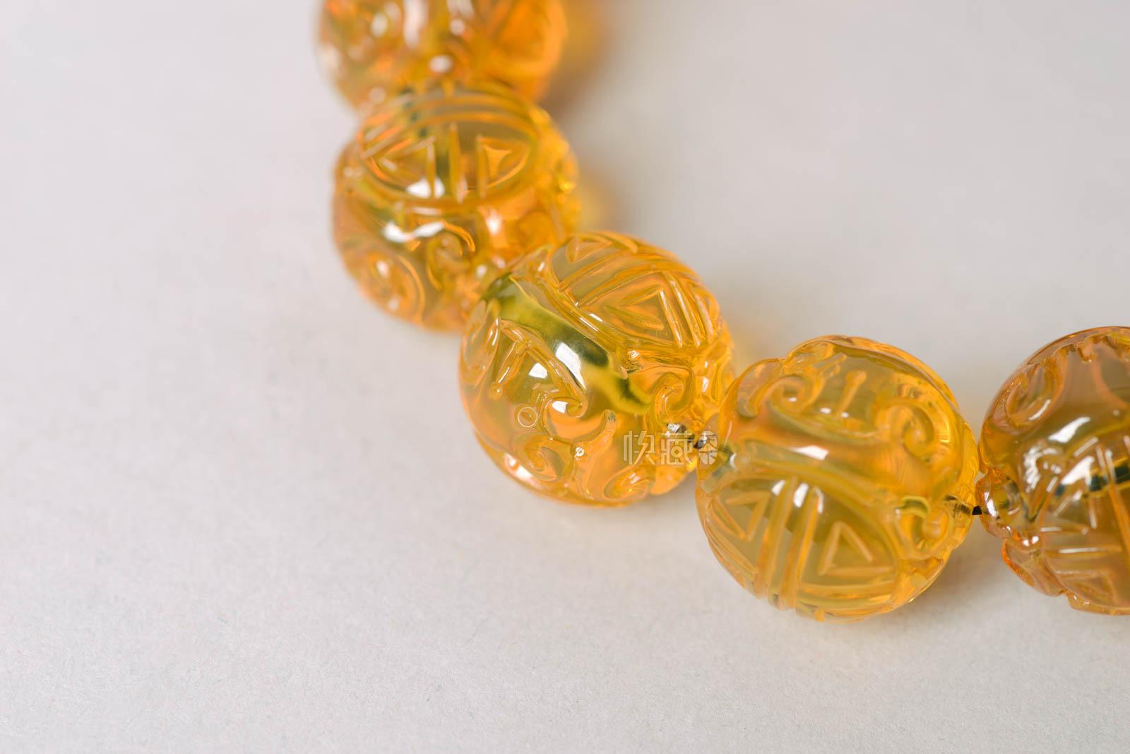 墨西哥净水龙纹珠18mm手串