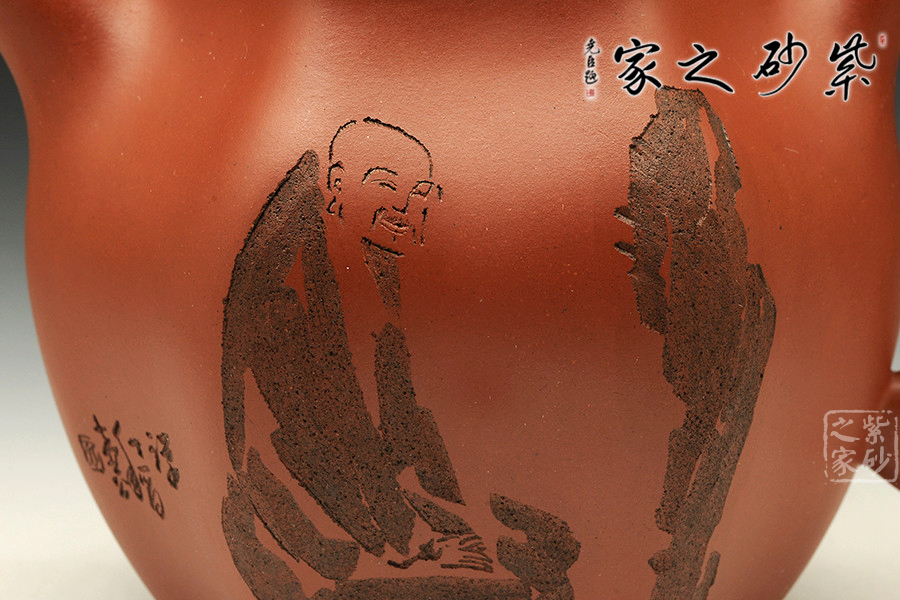 六方莲子 (何忍群刻)_六方莲子 (何忍群刻)介绍_纯手工紫砂壶_真品