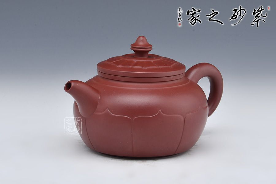 福袋セール】 中国煎茶器 沈順娣作 紫砂 六方菱花急須 茶注 作品証明