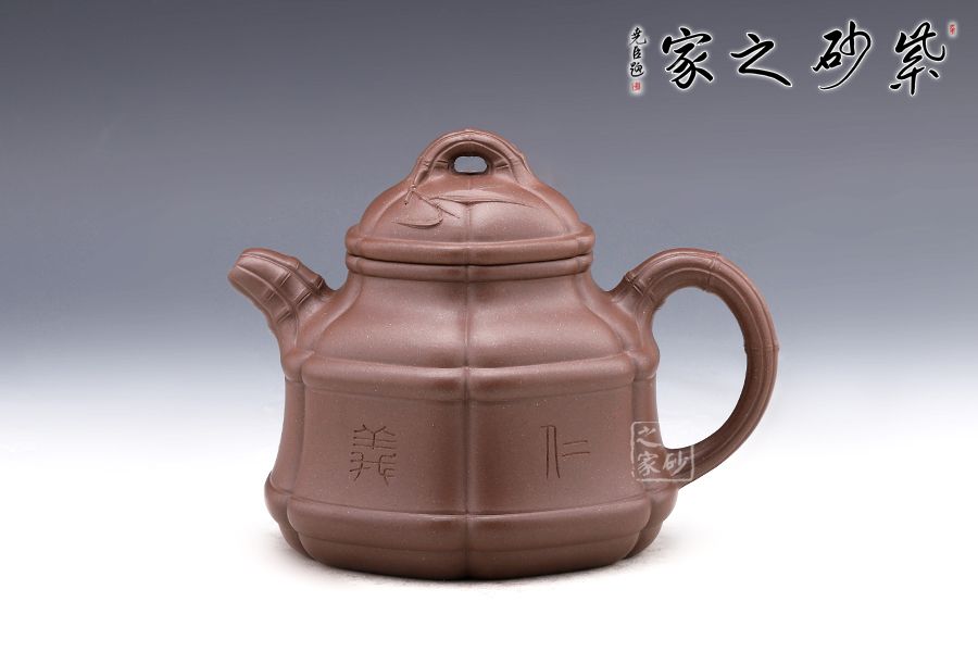 高档作品【102六方隐角竹鼎】|名家范倩雯作品_作品库_紫砂之家