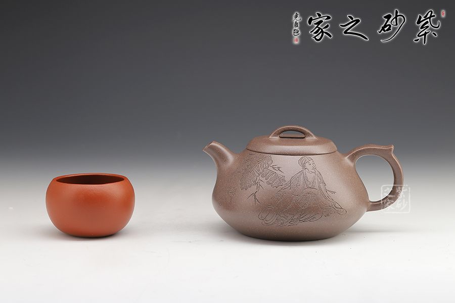 127纳福(徐军刻)_127纳福(徐军刻)介绍_纯手工紫砂壶_真品紫砂壶_紫砂