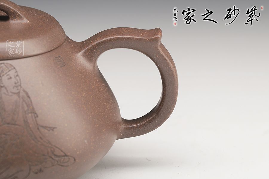 127纳福(徐军刻)_127纳福(徐军刻)介绍_纯手工紫砂壶_真品紫砂壶_紫砂