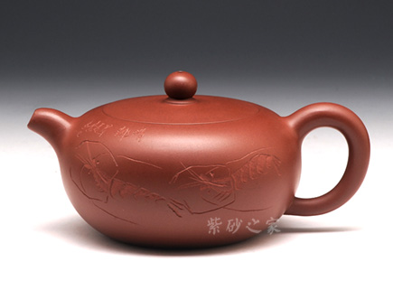 高档作品【对虾(大)】|名家陈彩敏作品_作品库_紫砂之家