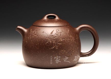 高档作品【秦权(厉上清刻绘)】|名家董亚芳作品_作品库_紫砂之家