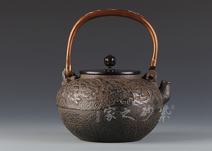 松寿堂山水　弦青海波象嵌