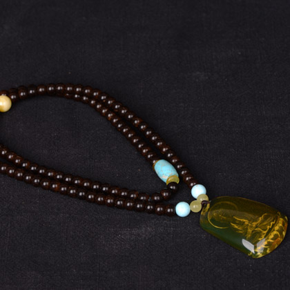 【释迦摩尼】天然净水蓝珀5A