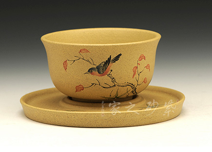 精品手工泥绘套杯