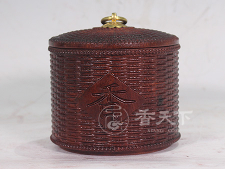 编织茶叶罐