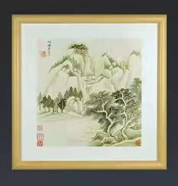 江山富贵瓷板画三万送