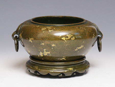 点金带座环耳钵盂炉