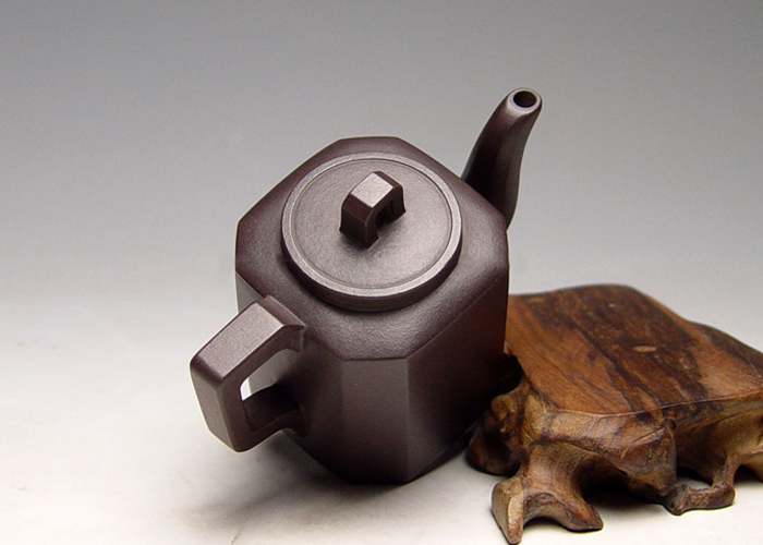 高档宜兴紫砂壶【高八方】 | 紫砂壶名家【潘小忠】作品 | 泥料【原矿