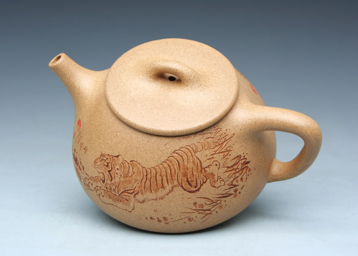 子冶石瓢(刻虎)