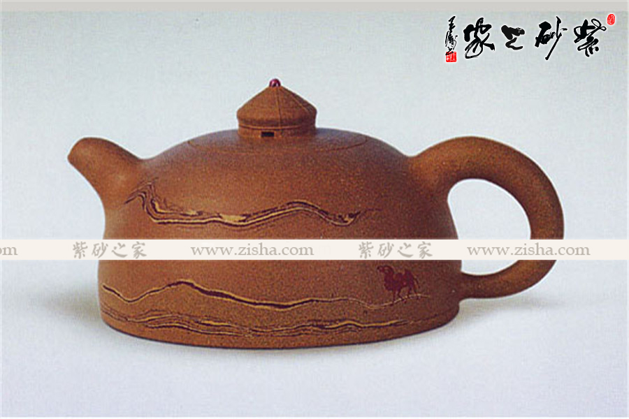高档作品【沙漠之舟茶具】|名家吕尧臣作品_作品库_紫砂之家