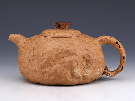 拍品当代高建芳制紫泥南瓜壶|紫砂拍卖频道—紫砂之家