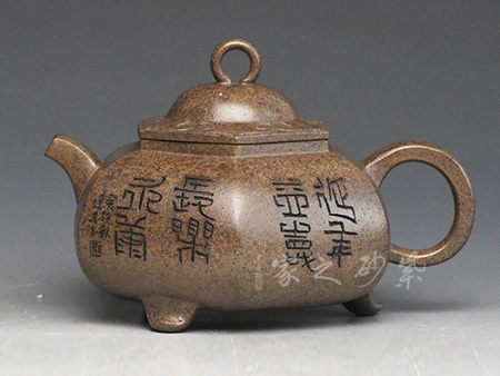 六方明炉（代表作，大彬金砂泥料）