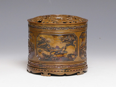 隐逸江南印香炉