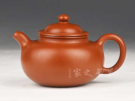 祥云朱泥壶