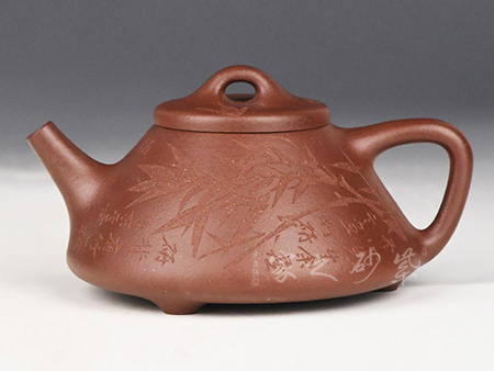 子冶石瓢（刻绘竹）