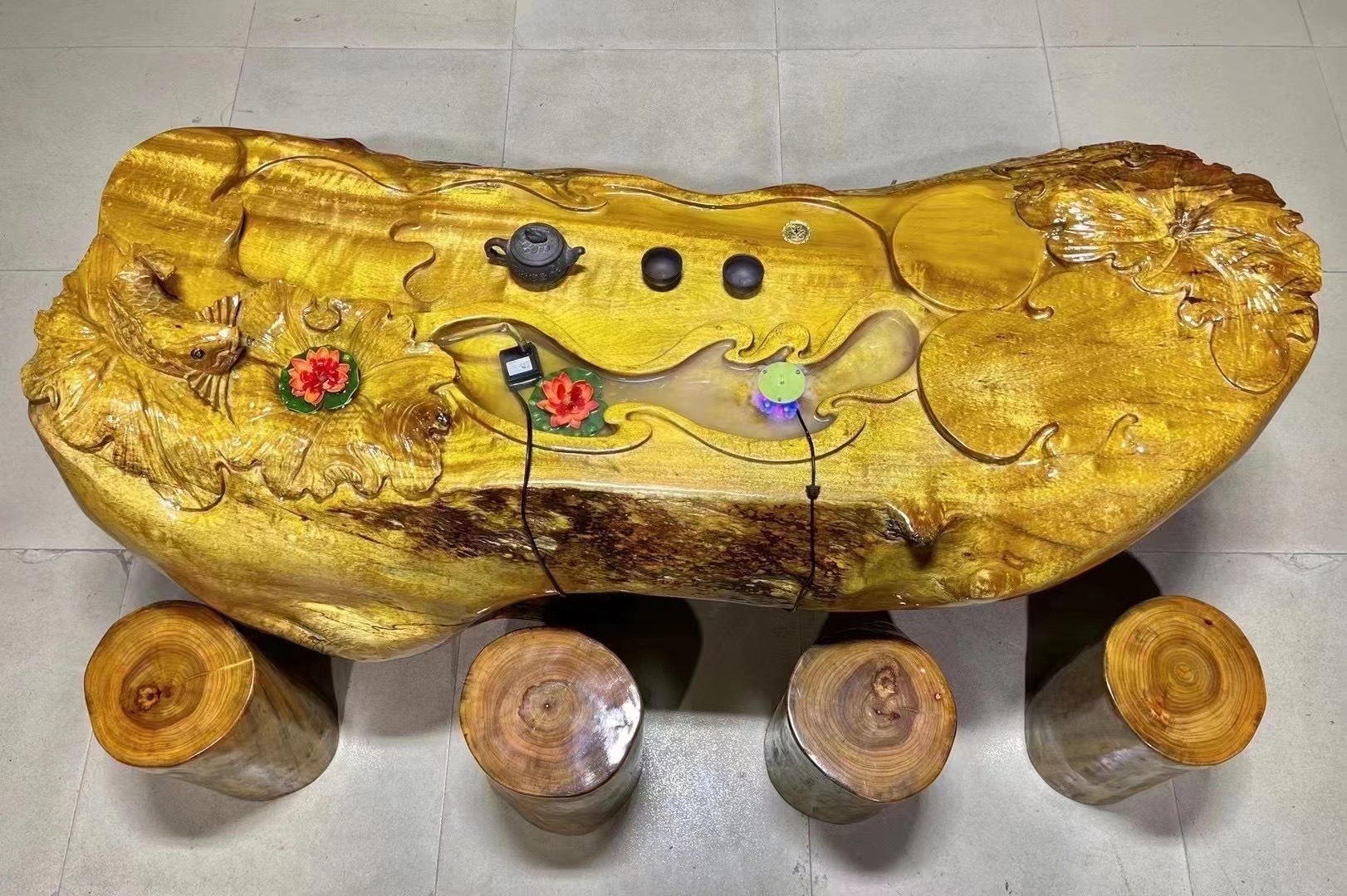 金丝楠木茶台（160*60*80）